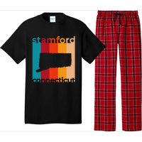 Stamford Connecticut Retro Cutout Ct Souvenir Pajama Set