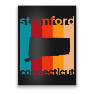 Stamford Connecticut Retro Cutout Ct Souvenir Poster