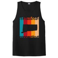 Stamford Connecticut Retro Cutout Ct Souvenir PosiCharge Competitor Tank