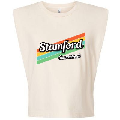 Stamford Connecticut Retro Garment-Dyed Women's Muscle Tee