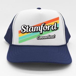 Stamford Connecticut Retro Trucker Hat