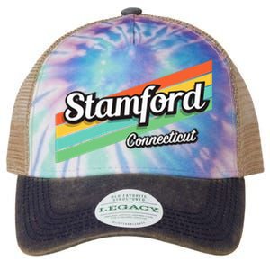 Stamford Connecticut Retro Legacy Tie Dye Trucker Hat