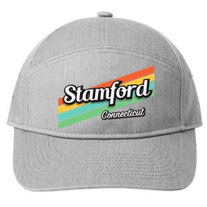 Stamford Connecticut Retro 7-Panel Snapback Hat