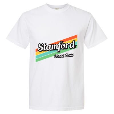 Stamford Connecticut Retro Garment-Dyed Heavyweight T-Shirt