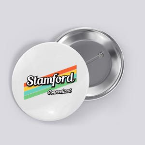 Stamford Connecticut Retro Button