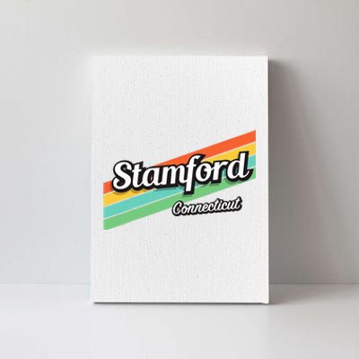 Stamford Connecticut Retro Canvas