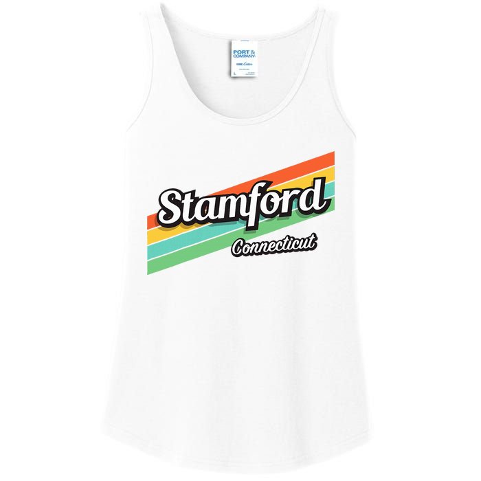 Stamford Connecticut Retro Ladies Essential Tank