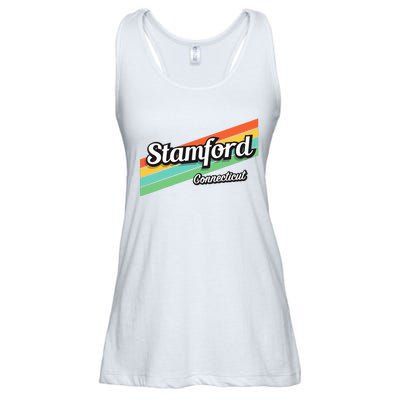 Stamford Connecticut Retro Ladies Essential Flowy Tank