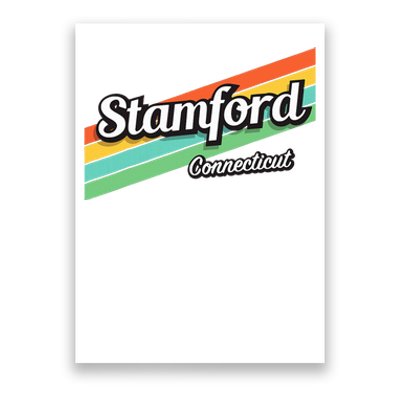 Stamford Connecticut Retro Poster