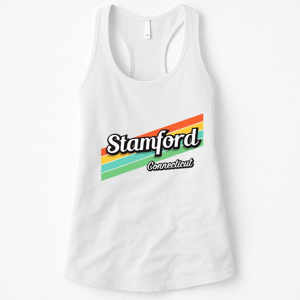 Stamford Connecticut Retro Womens Tank Top