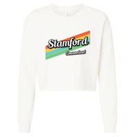 Stamford Connecticut Retro Cropped Pullover Crew