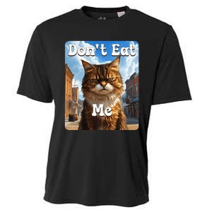 Sad Cat Resistance DonT Eat Me Advocacy Cooling Performance Crew T-Shirt