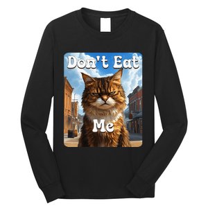 Sad Cat Resistance DonT Eat Me Advocacy Long Sleeve Shirt