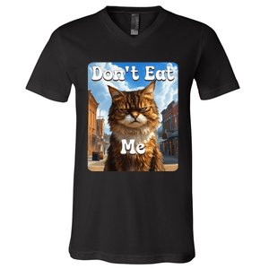 Sad Cat Resistance DonT Eat Me Advocacy V-Neck T-Shirt