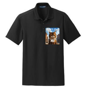 Sad Cat Resistance DonT Eat Me Advocacy Dry Zone Grid Polo