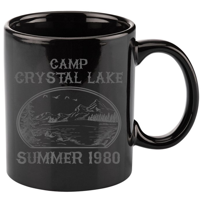 Summer Camp Retro 1980 Crystal Clear Lake Halloween Friday 11oz C Handle Ceramic Mug