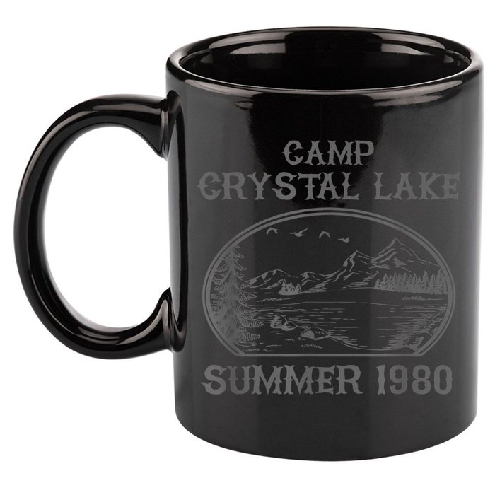 Summer Camp Retro 1980 Crystal Clear Lake Halloween Friday 11oz C Handle Ceramic Mug