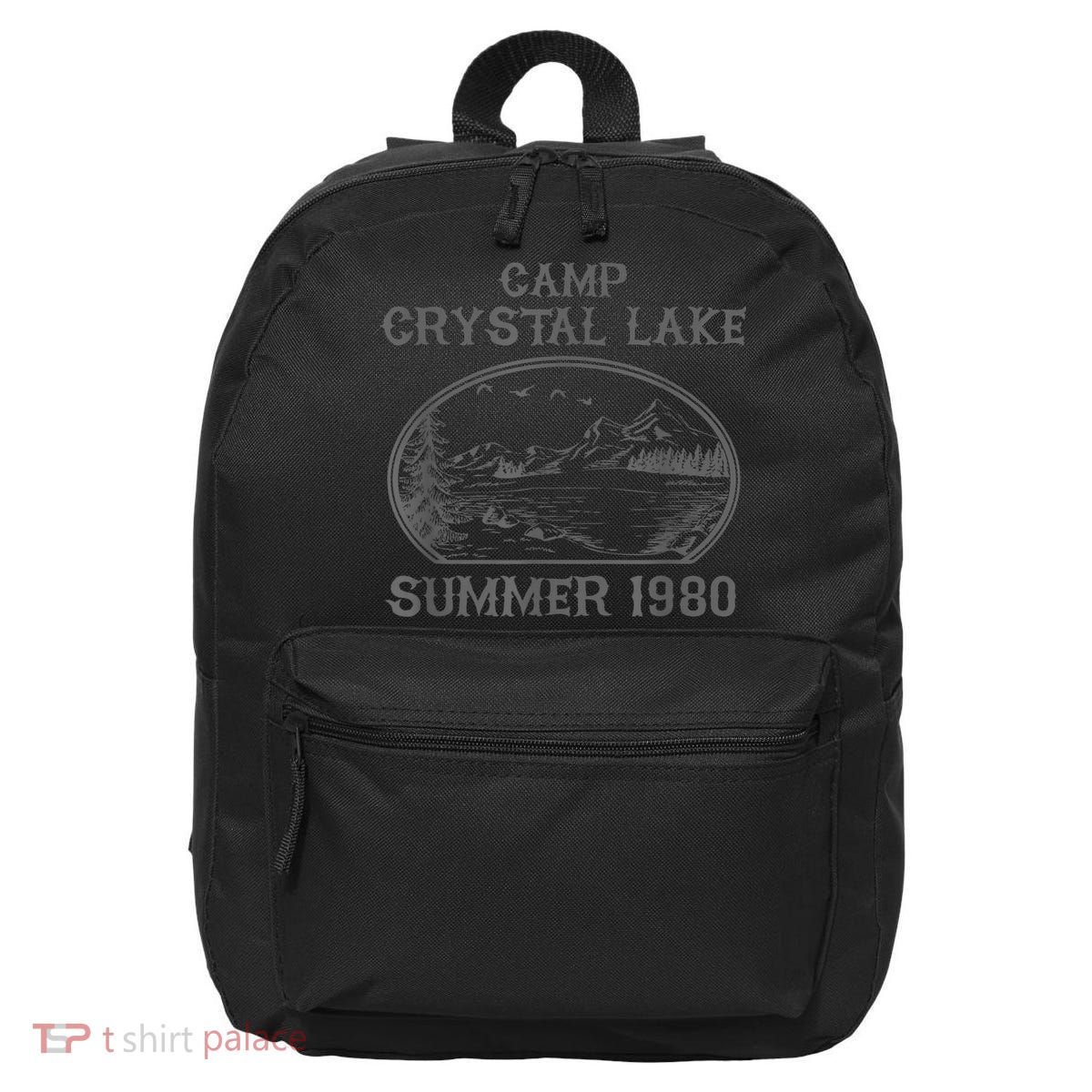 Summer Camp Retro 1980 Crystal Clear Lake Halloween Friday 16 in Basic Backpack