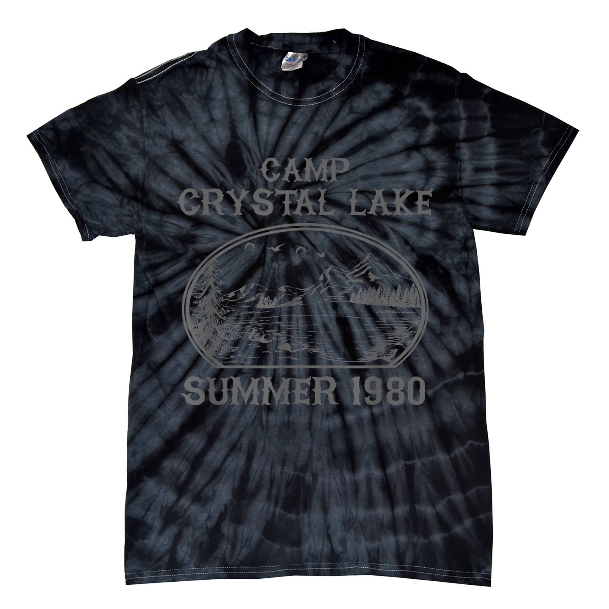 Summer Camp Retro 1980 Crystal Clear Lake Halloween Friday Tie-Dye T-Shirt