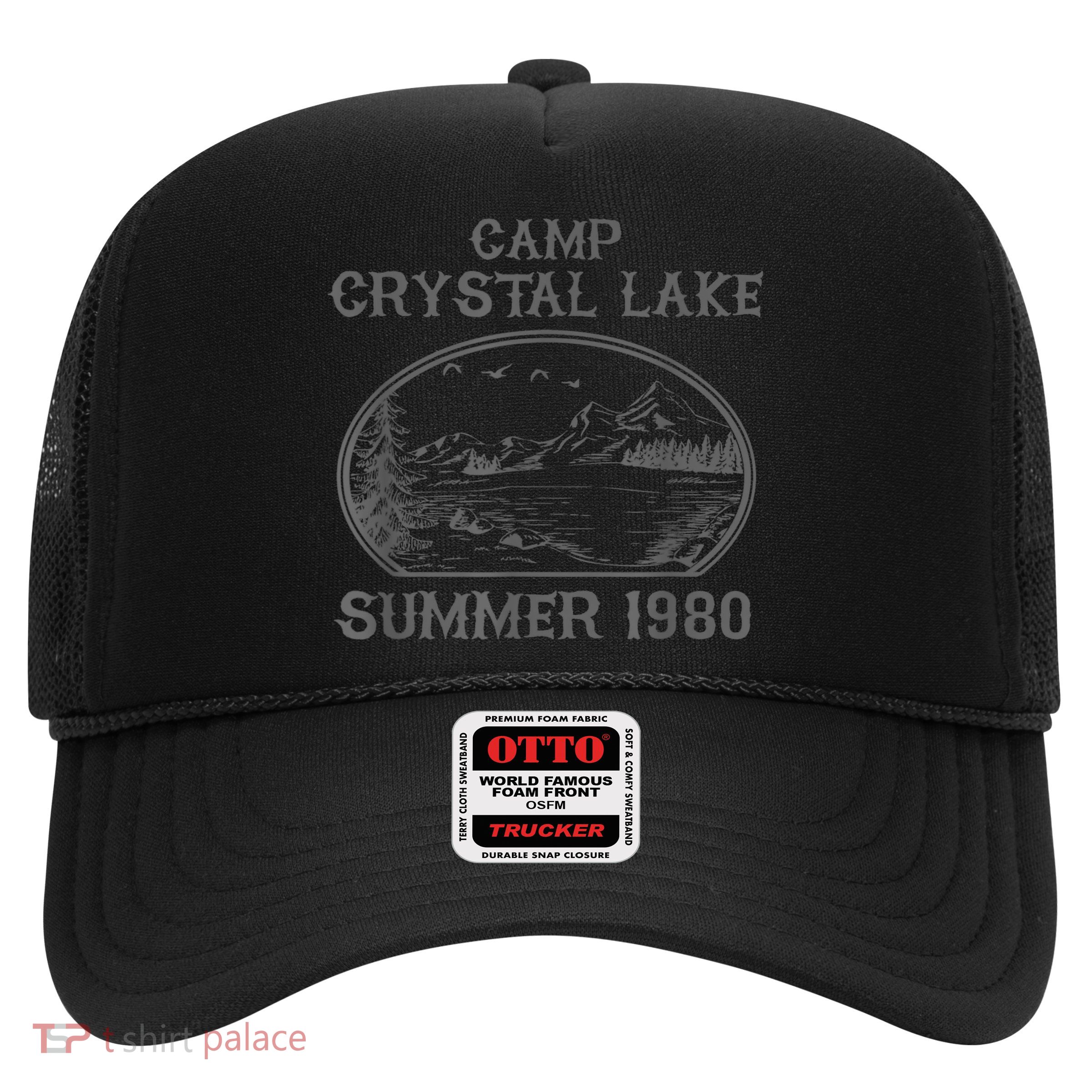 Summer Camp Retro 1980 Crystal Clear Lake Halloween Friday Trucker Hat
