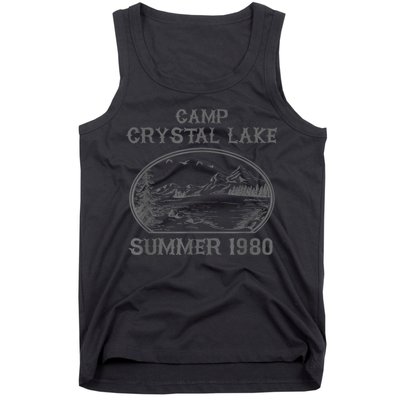 Summer Camp Retro 1980 Crystal Clear Lake Halloween Friday Tank Top