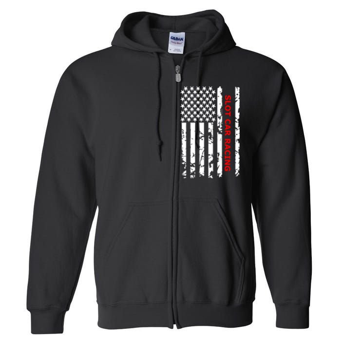 Slot Car Racing Gift Full Zip Hoodie