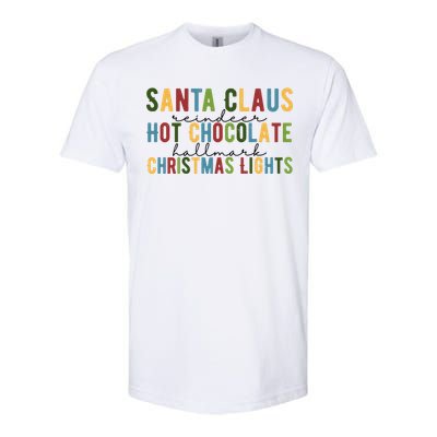 Santa Claus Reindeer Hot Chocolate Festive Chrsitmas Softstyle® CVC T-Shirt