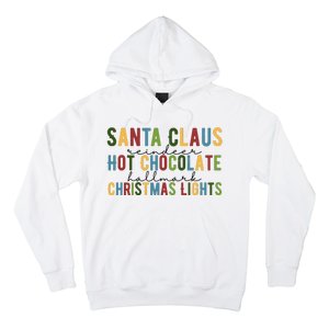 Santa Claus Reindeer Hot Chocolate Festive Chrsitmas Hoodie