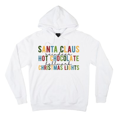 Santa Claus Reindeer Hot Chocolate Festive Chrsitmas Hoodie