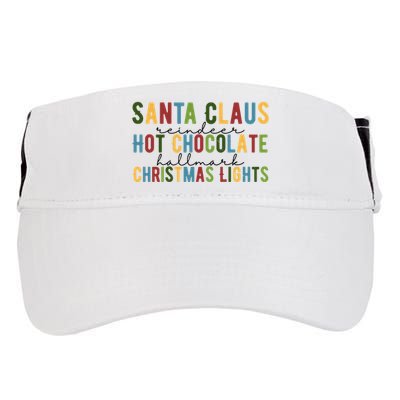 Santa Claus Reindeer Hot Chocolate Festive Chrsitmas Adult Drive Performance Visor