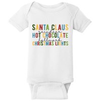 Santa Claus Reindeer Hot Chocolate Festive Chrsitmas Baby Bodysuit