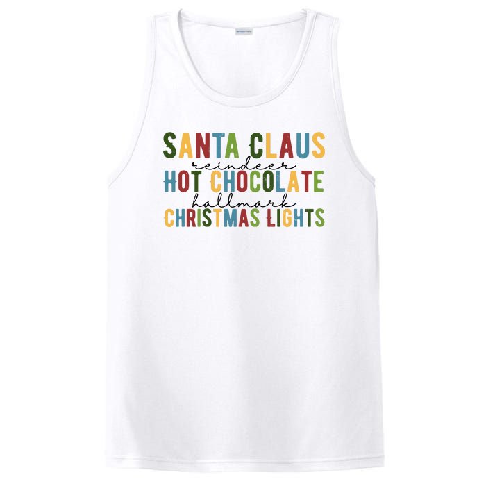 Santa Claus Reindeer Hot Chocolate Festive Chrsitmas PosiCharge Competitor Tank