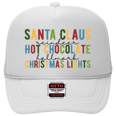 Santa Claus Reindeer Hot Chocolate Festive Chrsitmas Trucker Hat