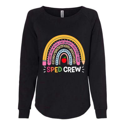 Sped Crew Rainbow Special Education Teacher Back To School Womens California Wash Sweatshirt