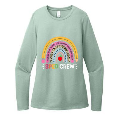 Sped Crew Rainbow Special Education Teacher Back To School Womens CVC Long Sleeve Shirt