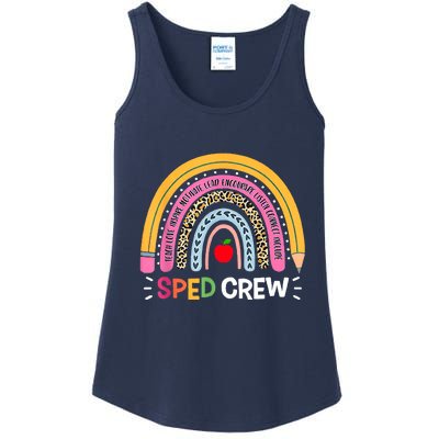 Sped Crew Rainbow Special Education Teacher Back To School Ladies Essential Tank