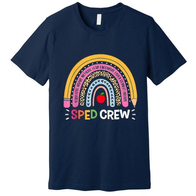 Sped Crew Rainbow Special Education Teacher Back To School Premium T-Shirt