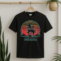 South Carolina Retro Palm Tree Beach 80s Style T-Shirt