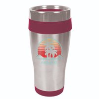 South Carolina Retro Palm Tree Beach 80s Style 16oz Travel Tumbler