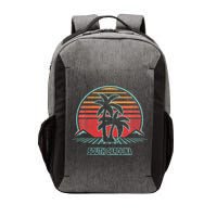South Carolina Retro Palm Tree Beach 80s Style Vector Backpack