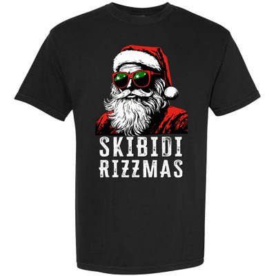 S.K.I.B.I.D.I Christmas Rizz Santa Claus Charisma Cool Garment-Dyed Heavyweight T-Shirt