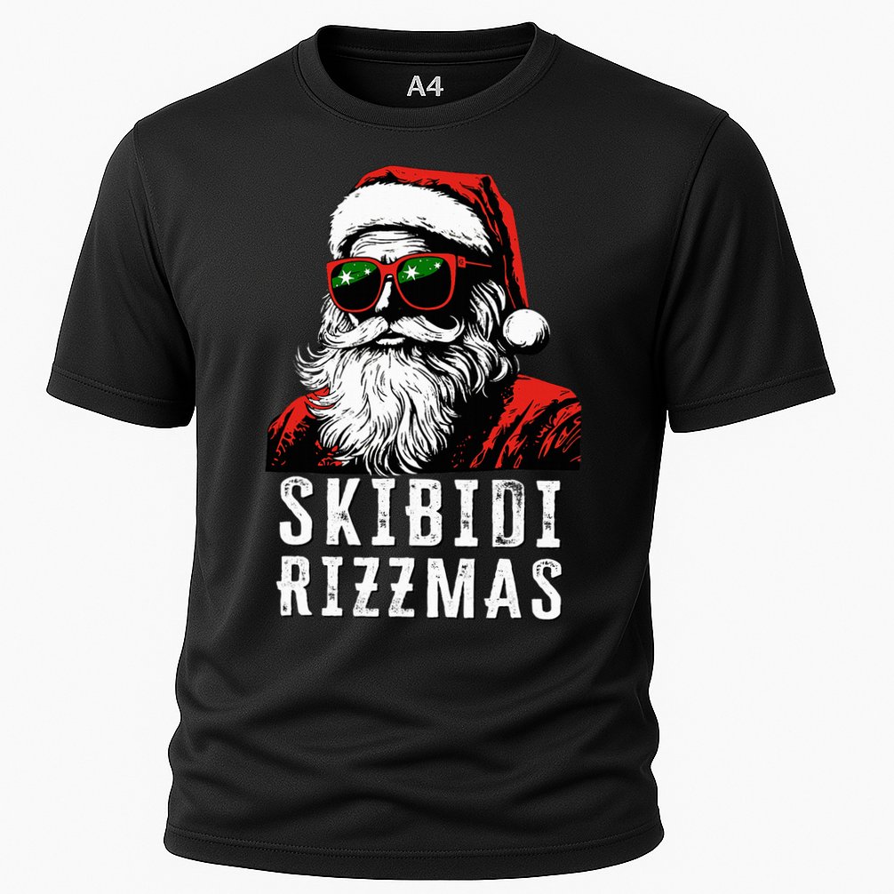 S.K.I.B.I.D.I Christmas Rizz Santa Claus Charisma Cool Cooling Performance Crew T-Shirt
