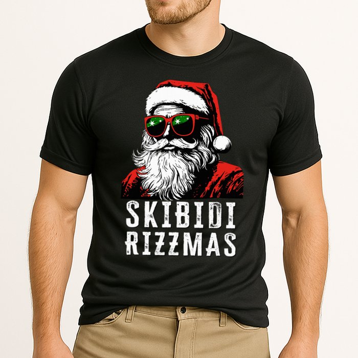 S.K.I.B.I.D.I Christmas Rizz Santa Claus Charisma Cool Cooling Performance Crew T-Shirt