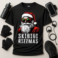 S.K.I.B.I.D.I Christmas Rizz Santa Claus Charisma Cool Cooling Performance Crew T-Shirt
