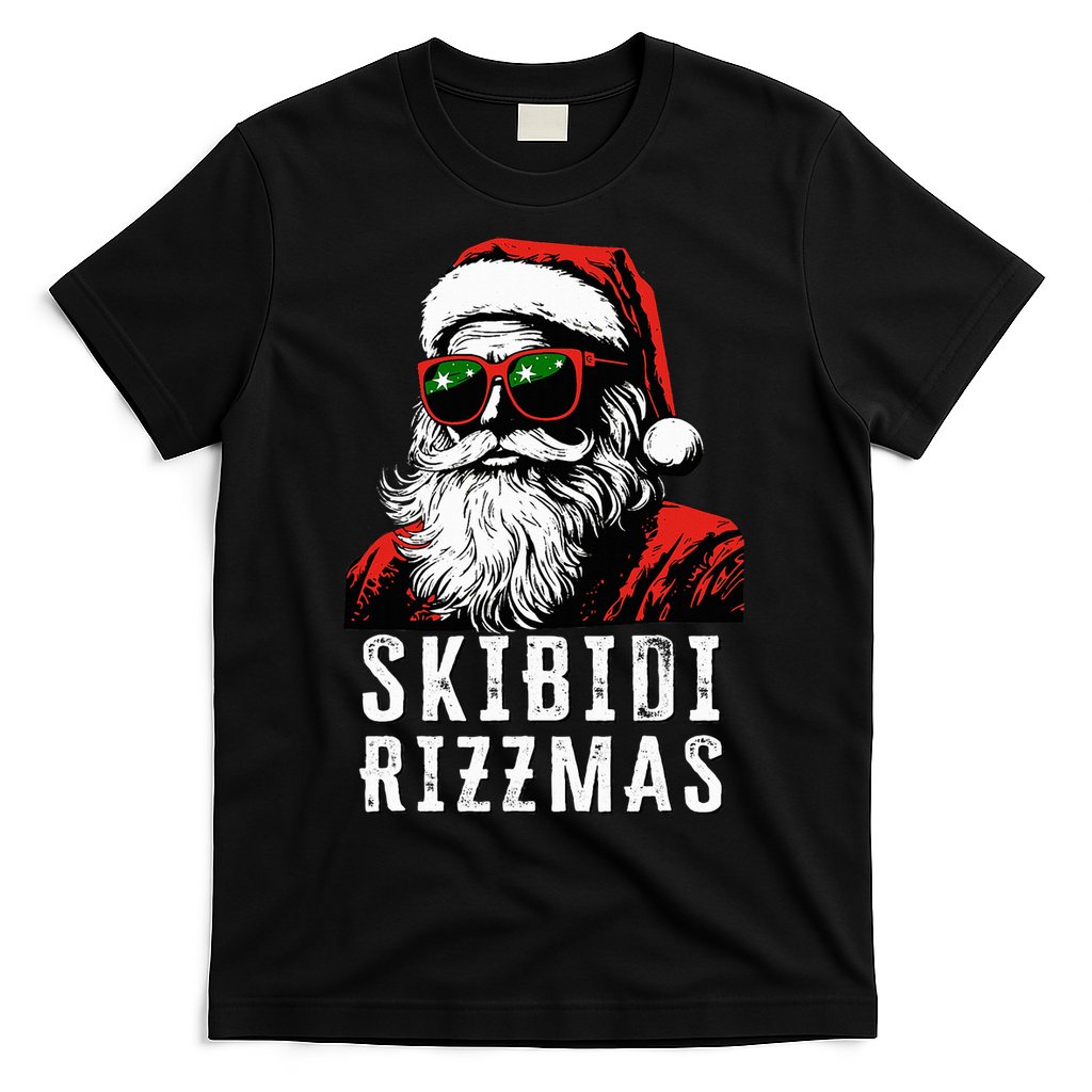 S.K.I.B.I.D.I Christmas Rizz Santa Claus Charisma Cool T-Shirt