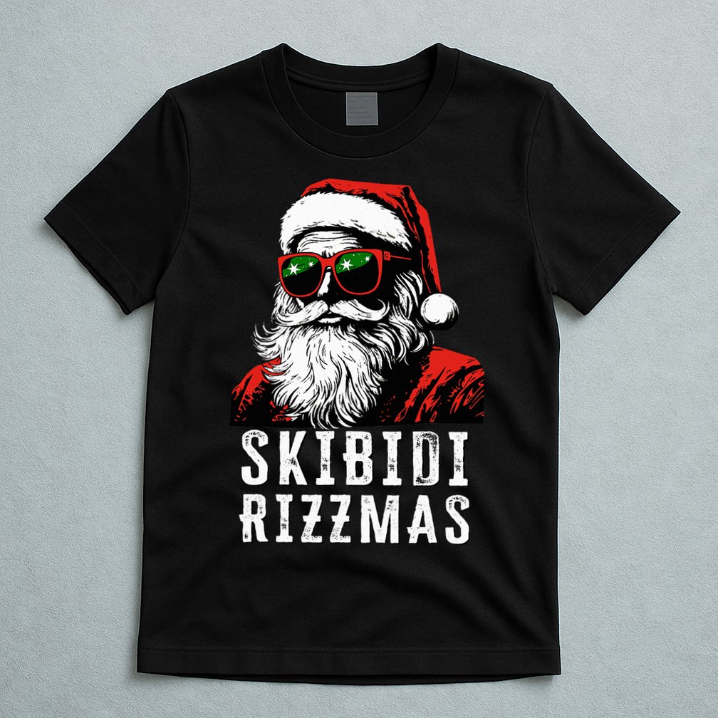 S.K.I.B.I.D.I Christmas Rizz Santa Claus Charisma Cool T-Shirt