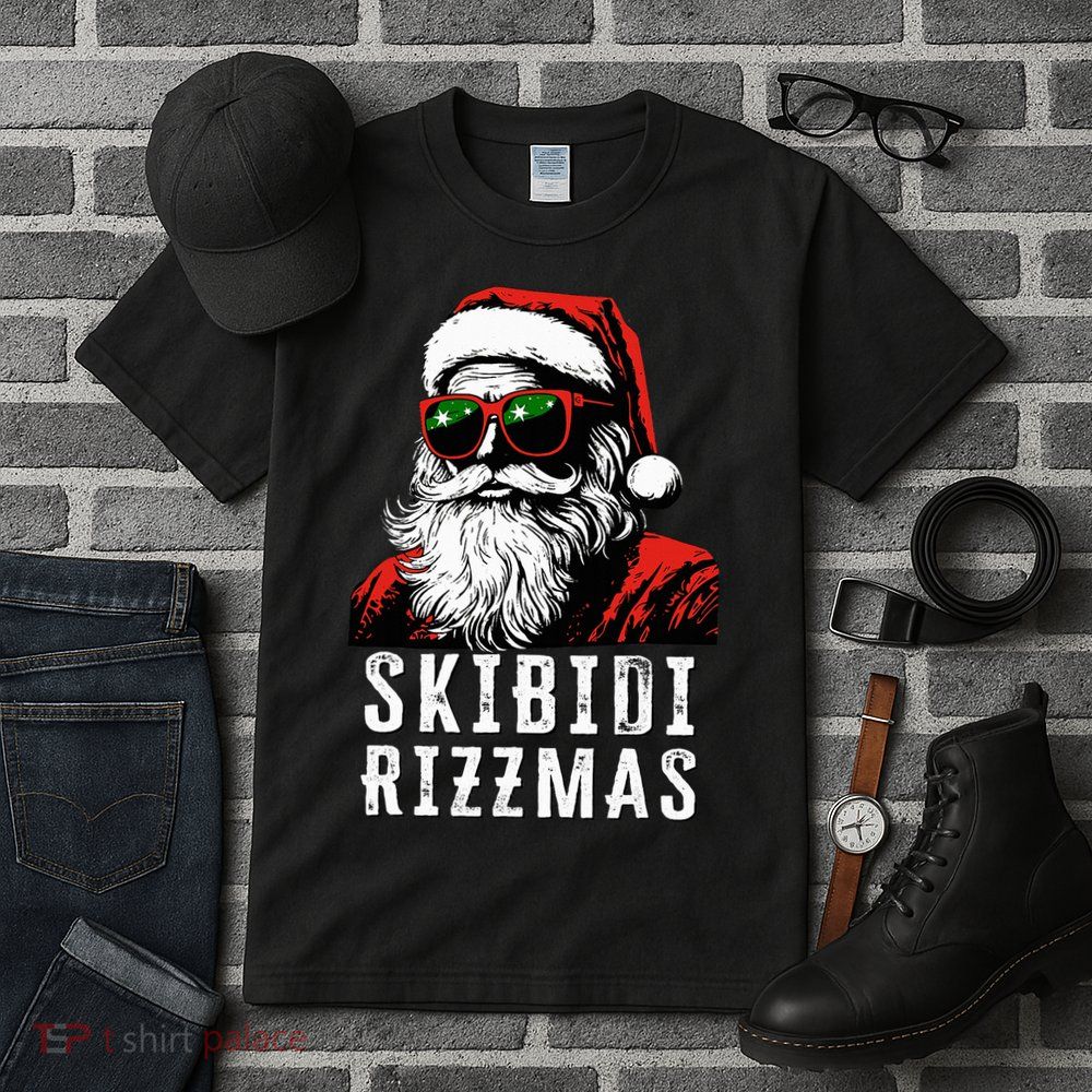 S.K.I.B.I.D.I Christmas Rizz Santa Claus Charisma Cool Tall T-Shirt