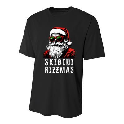 S.K.I.B.I.D.I Christmas Rizz Santa Claus Charisma Cool Youth Performance Sprint T-Shirt