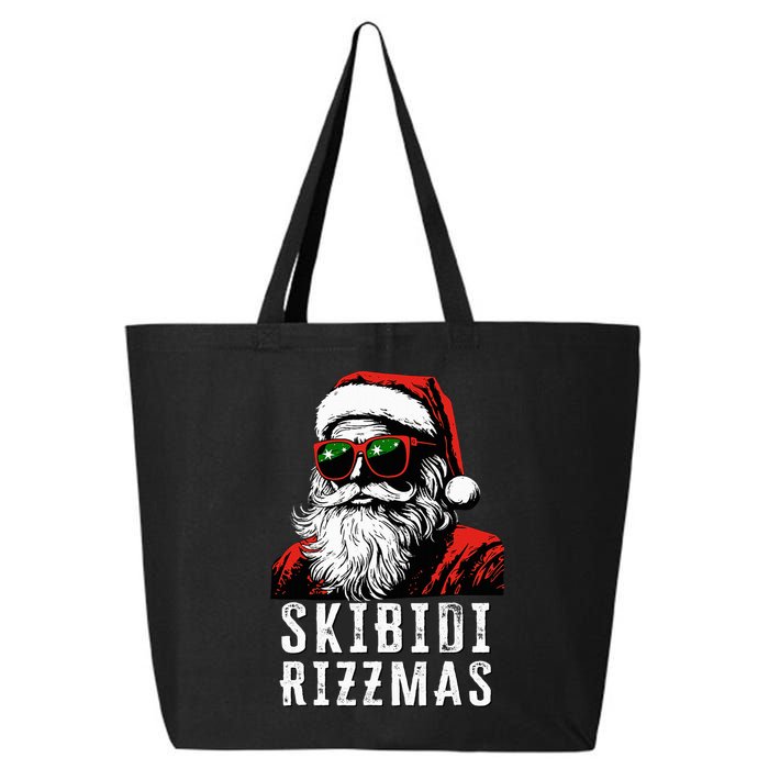 S.K.I.B.I.D.I Christmas Rizz Santa Claus Charisma Cool 25L Jumbo Tote