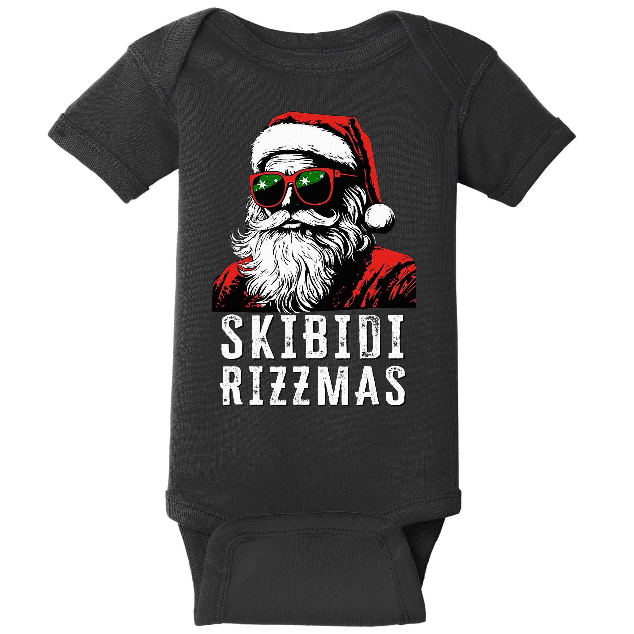 S.K.I.B.I.D.I Christmas Rizz Santa Claus Charisma Cool Baby Bodysuit
